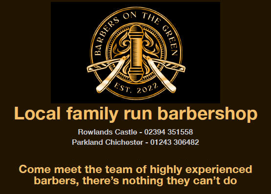 Barbers on the green advertisement 2026