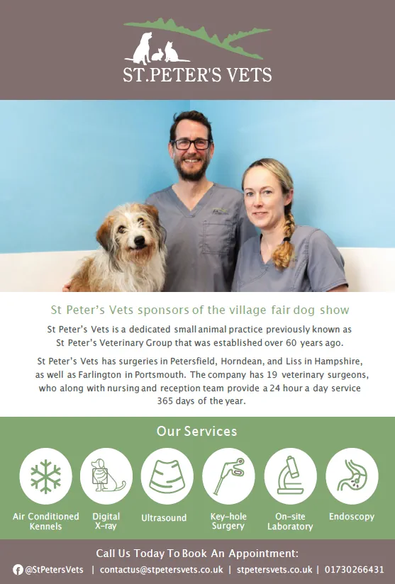 St. Peter's Vets advertisement 2026